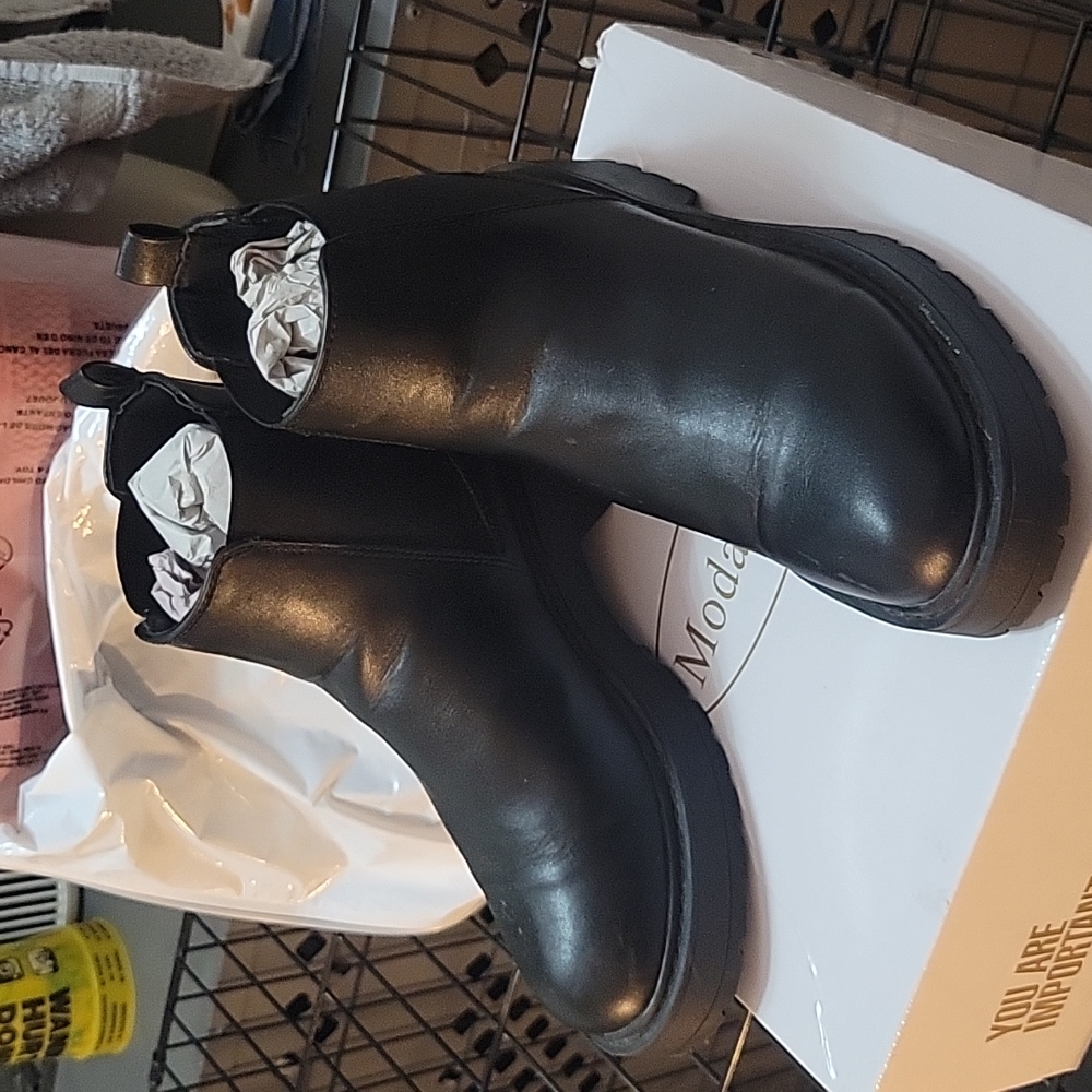 Black platform shoes